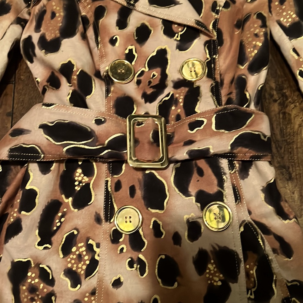 Cache Women’s Leopard Print Button Down Jacket Wi… - image 2